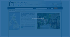 Desktop Screenshot of bedbreakfastavailability.co.uk